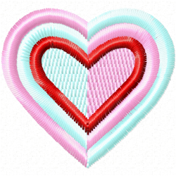 Hearts Embroidery Design 5